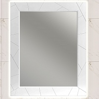 Opadiris Зеркало для ванной Луиджи 80 белое матовое